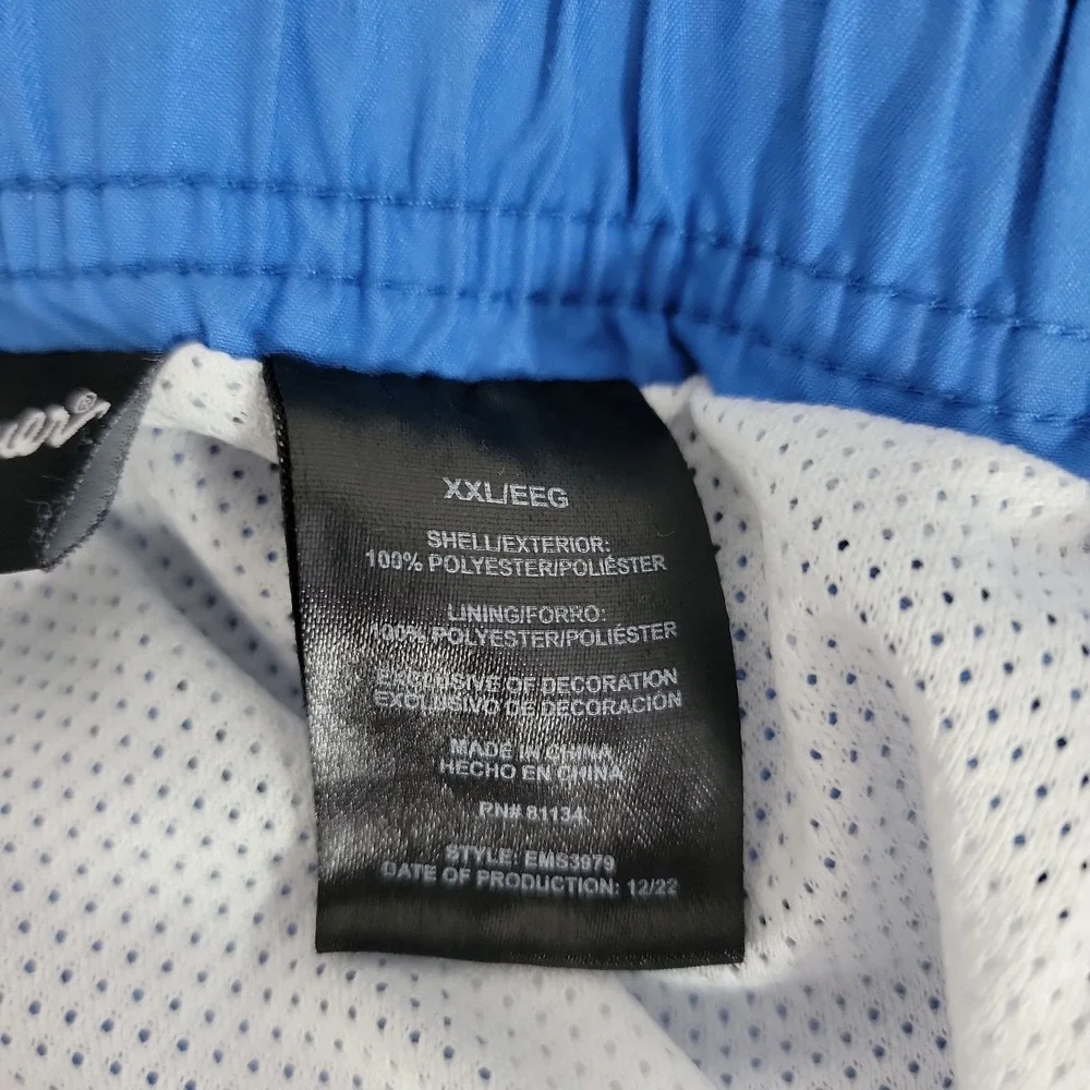 Eddie Bauer Men's Swim‎ Trunks 2XL Blue Drawstring Pocket Quick Dry Beach